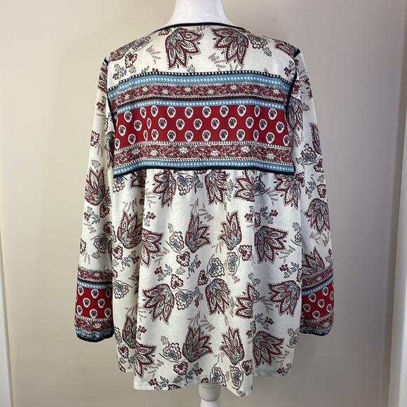 Sanctuary Floral Paisley Printed Boho Blouse - Size M - Picture 4 of 8
